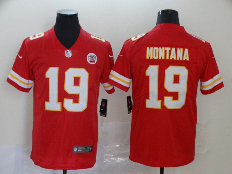 Men Kansas City Chiefs #19 Montana Red Nike Vapor Untouchable Limited NFL Jersey->kansas city chiefs->NFL Jersey
